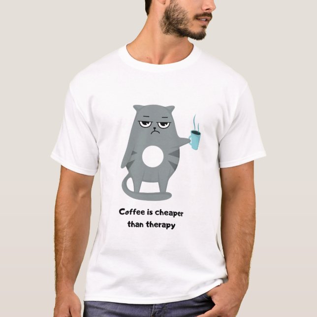 Camiseta gatos lindos y tranquilos (Anverso)