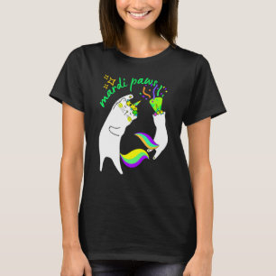 Camiseta Gatos Mardi Gras fiesta animales aman celebracione