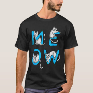 Camiseta Gatos Maullido Aman Gatito Divertido Lindo Amante 