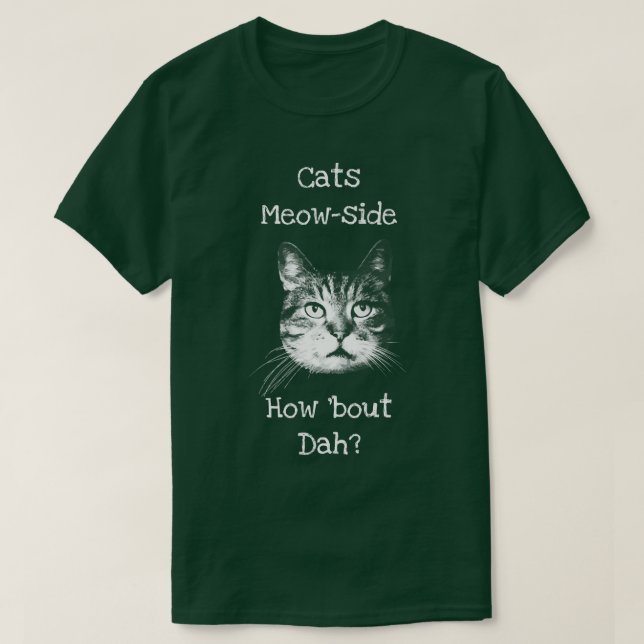 Camiseta Gatos Meowside Cómo hacer dah  (Diseño del anverso)