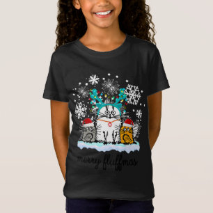 Camiseta Gatos Merry Fluffmas disfraces de navidades divert