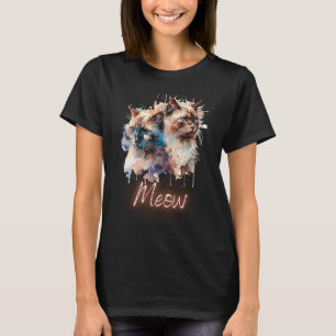 Camiseta Gatos Miao Meow Kitten