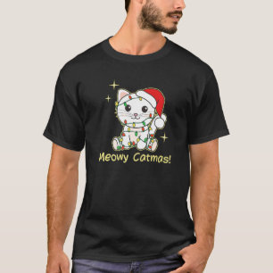 Camiseta Gatos Navidad Animales Gatitos Meowy Catmas  4
