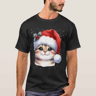 Camiseta Gatos Navidad Familia Traje Niños Gatos Navidad
