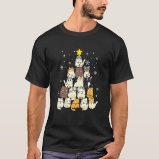 Camiseta Gatos Navidad Ree Gatito Chicos Chicas Hombre Navi