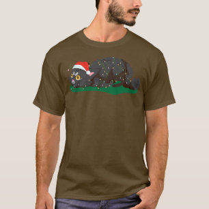 Camiseta Gatos Navidades Gatitos Con Lámparas De Hadas Cris