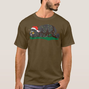 Camiseta Gatos Navidades Gatitos Con Lámparas De Hadas Cris