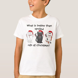 Camiseta Gatos Navidades malcriados