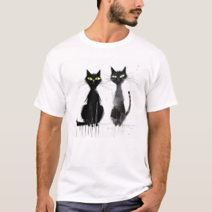 Camiseta Gatos negros