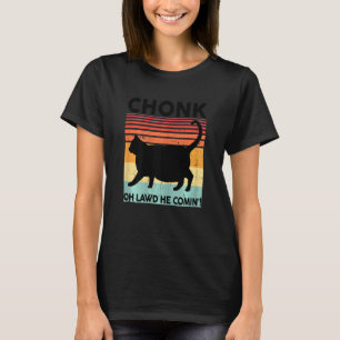 Camiseta Gatos Negros Gordos Meme Gatito Mama Miau Mujer