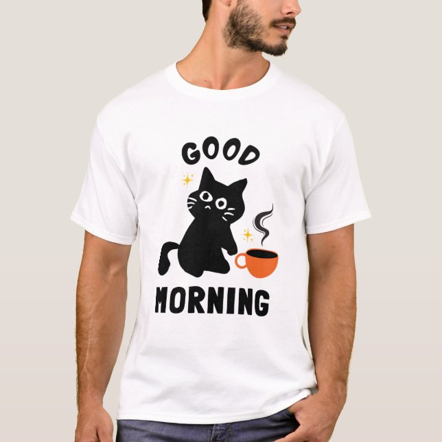 Camiseta gatos negros hermosos (Anverso)