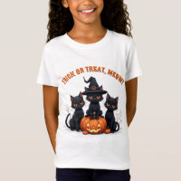Gatos Negros Kawaii en Parche de Calabazas Hallowe
