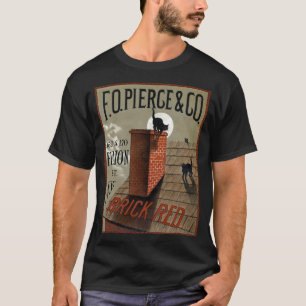 Camiseta Gatos negros vintage en publicidad en la luna