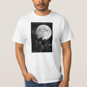 Camiseta Gatos negros y la luna