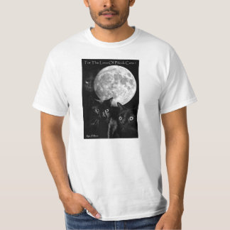 Camiseta Gatos negros y la luna