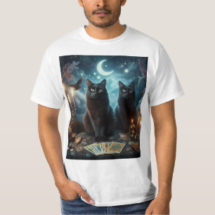 Camiseta Gatos negros y tarot