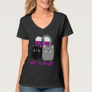 Camiseta Gatos No Es Una Fase Asexualidad Orgullo Ace Lgbtq