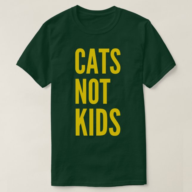Camiseta Gatos No Niños (Diseño del anverso)