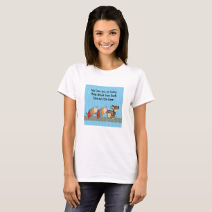 Camiseta Gatos opacos despojándose del Fido