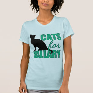 Camiseta Gatos para Hillary