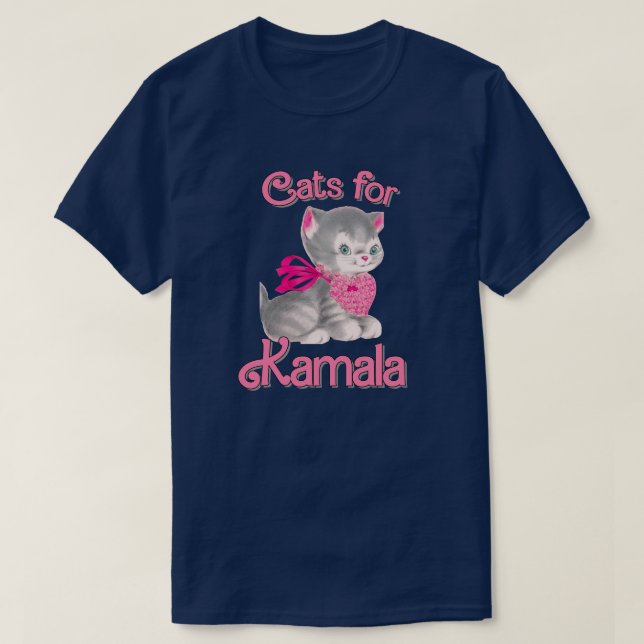 Camiseta Gatos para Kamala (Diseño del anverso)