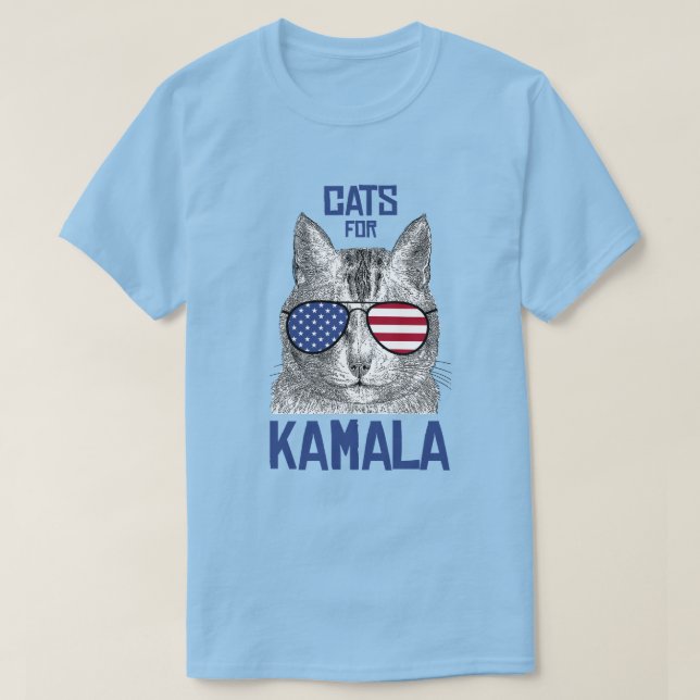 Camiseta Gatos para Kamala (Diseño del anverso)