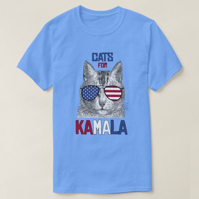 Camiseta Gatos para Kamala (Diseño del anverso)