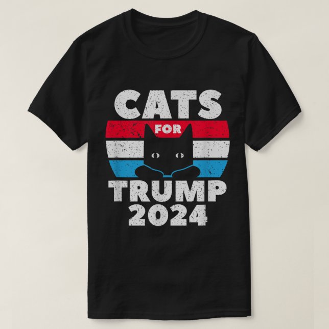 Camiseta Gatos Para Las Elecciones De Trump 2024 (Diseño del anverso)