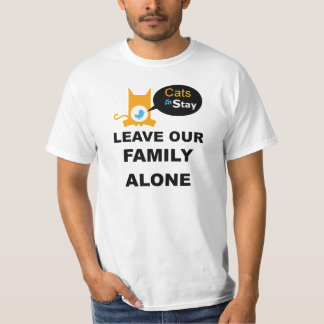 Camiseta Gatos para permanecer licencia nuestra familia
