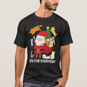 Camiseta Gatos Para Todo El Mundo Santa Graciosa Navidades 