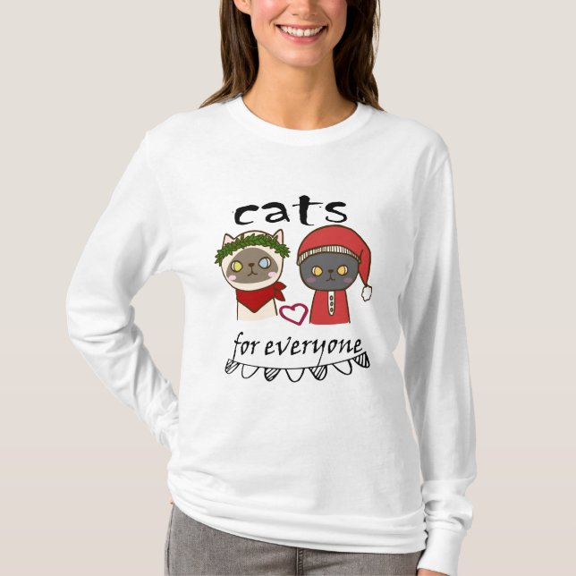 CAMISETA GATOS PARA TODOS (Anverso)
