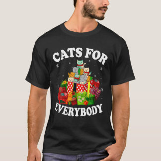 Camiseta Gatos Para Todos Árbol De Navidad De Papá Noel