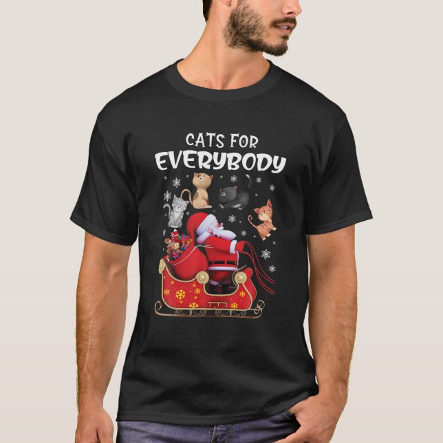 Camiseta Gatos Para Todos Los Gatos Navidades Feo Navidades (Anverso)