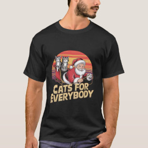 Camiseta Gatos Para Todos Los Navidades Gato Graciosos Navi