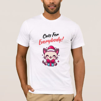 Camiseta gatos para todos navidades