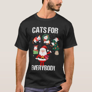 Camiseta Gatos para todos Navidades Gato gracioso