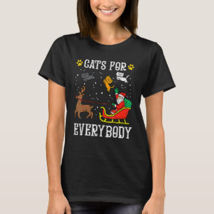 Camiseta Gatos para todos Santa Navidad Xmas Mujeres