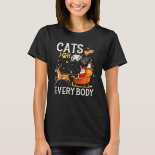 Camiseta Gatos para todos Santa Navidades Mujeres de Navida