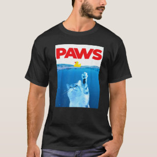 Camiseta Gatos Patas y Pato de Goma Amarillo Gatito Lindo P