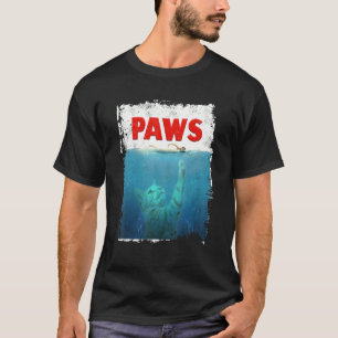 Camiseta Gatos PAWS Gatito Maullar Parodia Amante de los Ga