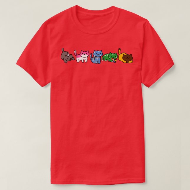 Camiseta gatos pentatonix (Diseño del anverso)