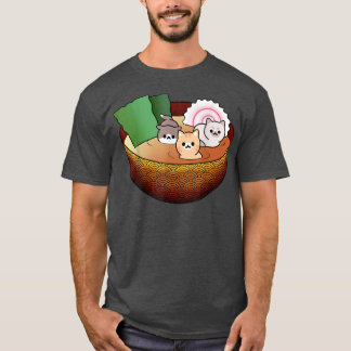 Camiseta Gatos pequeños Kawaii en sopa, Gatos anime diverti