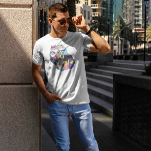 Camiseta Gatos personalizados En Scooters