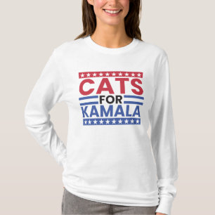 Camiseta Gatos por Kamala Harris para las elecciones presid