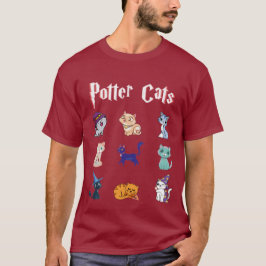 Camiseta Gatos Potter Cute Harry Pawter Regalo Kitten para 