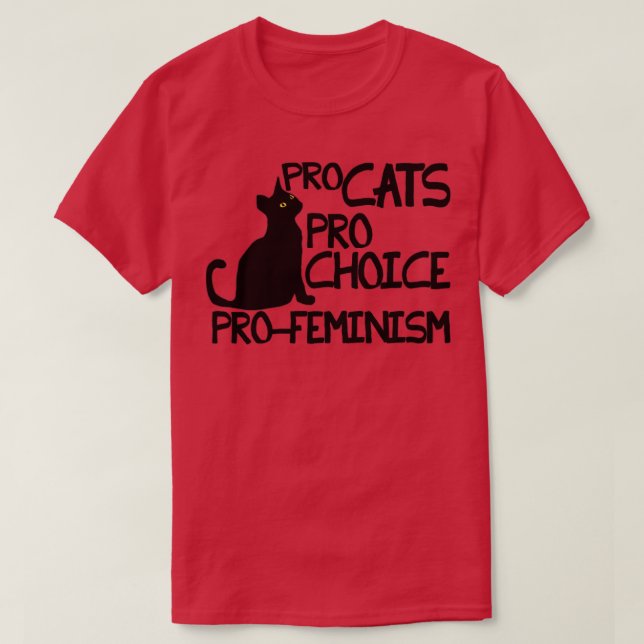 Camiseta Gatos Pro Elección Pro Feminismo (Diseño del anverso)