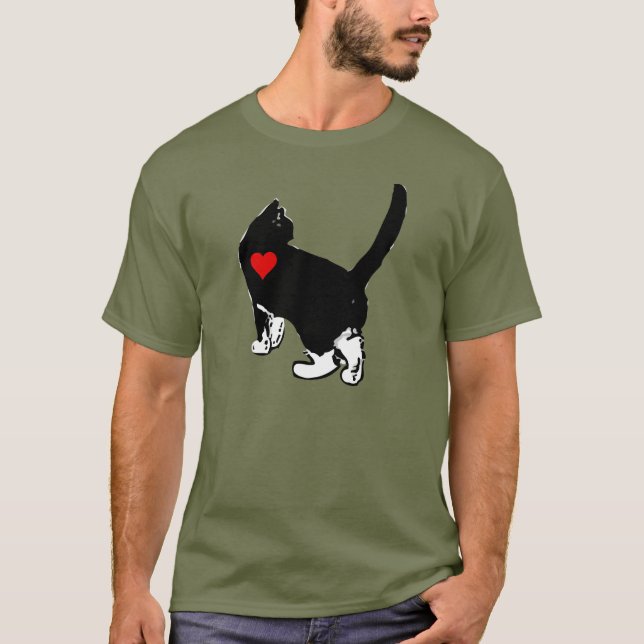 Camiseta Gatos que muestran amor (Anverso)