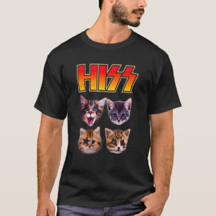 Camiseta Gatos que sisean Gato Gatitos Música Rock Gato S