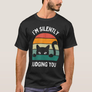Camiseta Gatos que te estoy juzgando silenciosamente gato n