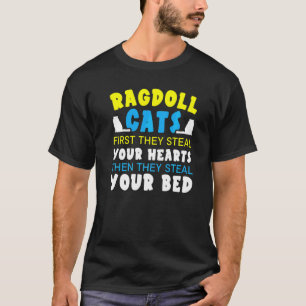Camiseta Gatos Ragdoll Roban Sus Corazones Luego Roban